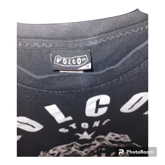 Volcom 100% cotton men's medium black long sleeved - Picture 3 of 3